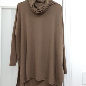 Chocolate cowl neck tunic